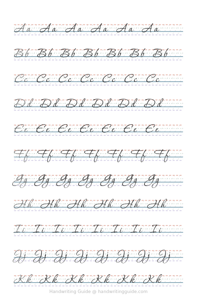 Copperplate alphabet – Corinthia worksheet thumbnail