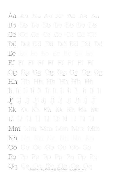 Nixie One Letters worksheet thumbnail